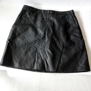 Faux Leather Skirt